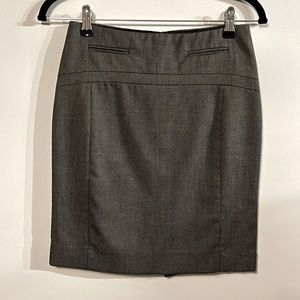 Express Gray Microdot Pencil Skirt